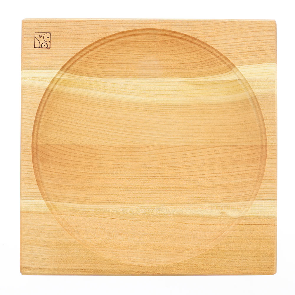 Mader cherry spinning plate on a white background