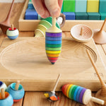 Mader Rainbow Thunderbolt Spinning Top