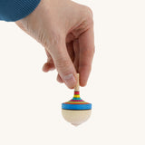 Mader Traditional Spinning Top - Rainbow Stripe