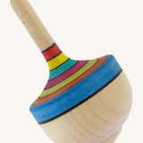 Mader Traditional Spinning Top - Rainbow Stripe