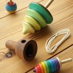 Mader Pull-String Tree Spinning Top