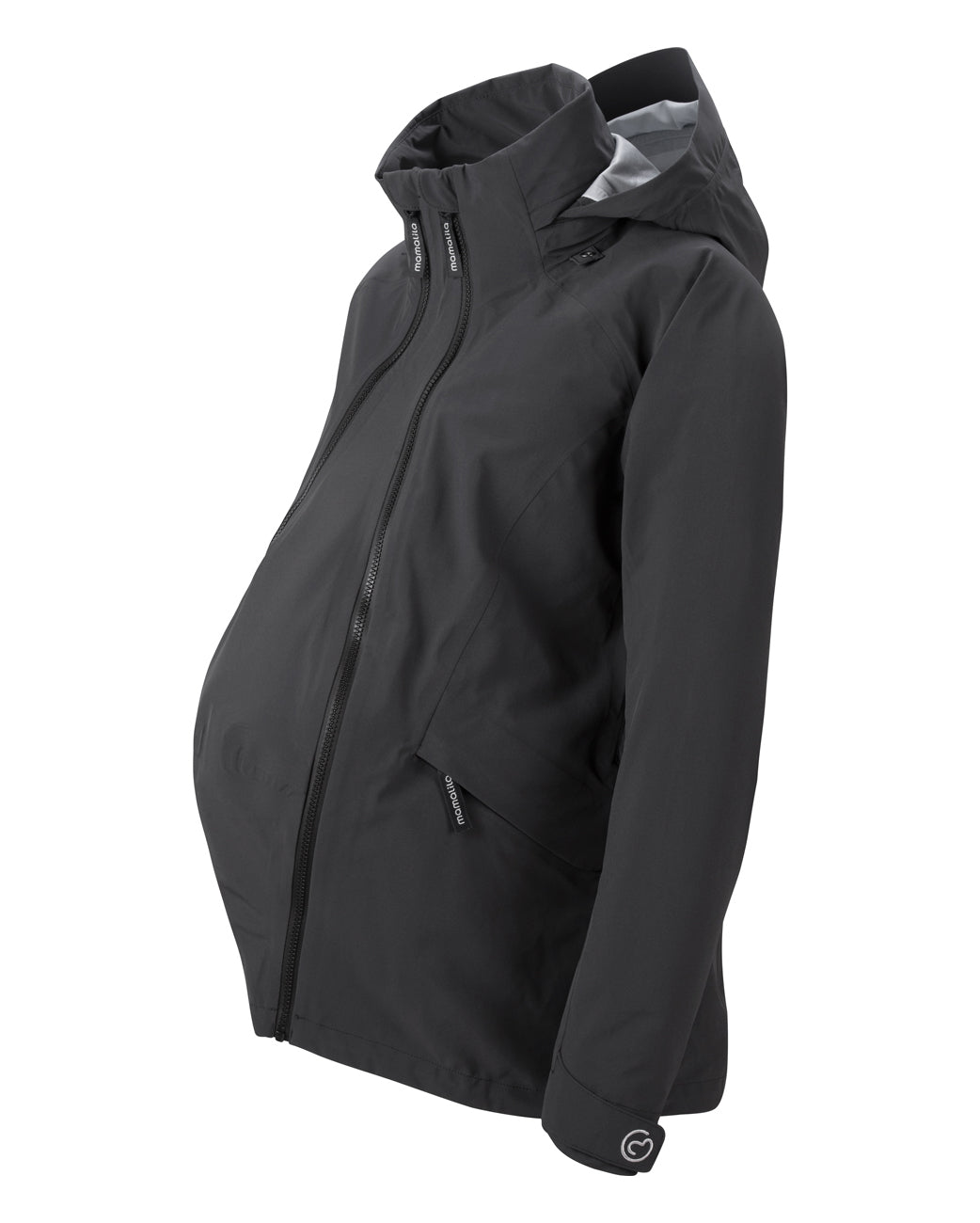 Mamalila Outdoor Explorer Babywearing Jacket - Black on a white background