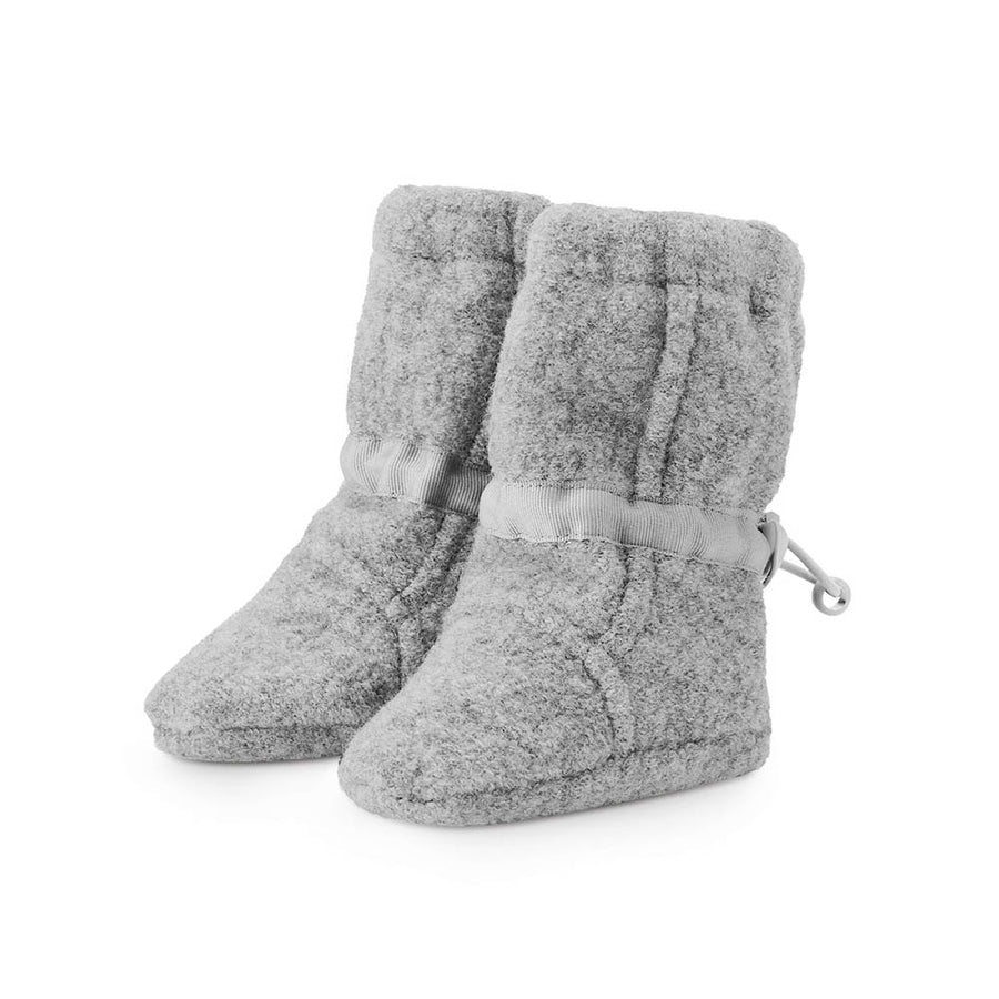 Mamalila Newborn Wool Booties - Light Grey