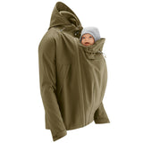 Mamalila Men's Softshell Allrounder Khaki Babywearing Jacket