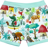 Martha Loves Jungle Boogie Aqua Boxers