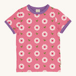 Maxomorra Flowers Short Sleeve Top