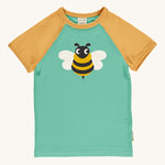 Maxomorra Bee Raglan Short Sleeve Top