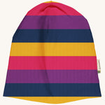 Maxomorra Purple Stripes Sweat Hat