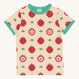 Maxomorra Strawberry Short Sleeve Top