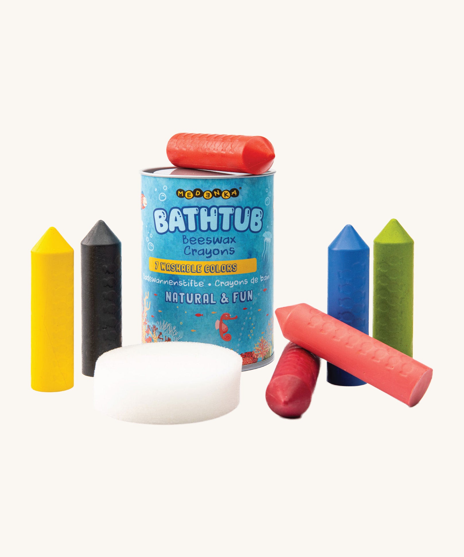 Th Medenka chunky beeswax bath crayons. 