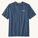 T-shirt Patagonia P-6 Logo Responsibili pour hommes - Bleu utilitaire