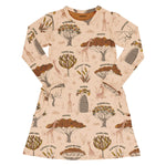 Meyadey Savanna Woodland Long Sleeve Dress