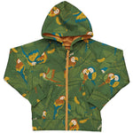 Meyadey Marvellous Macaw Lined Zip Hoodie