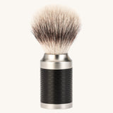 Blaireau de rasage en microfibre MÜHLE Rocca Black Silvertip