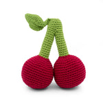 MyuM Cherry Crochet Rattle Toy