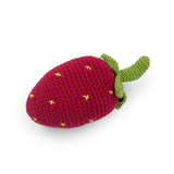 MyuM Strawberry Crochet Rattle Toy