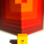 Cube empilable Naef Cella - Rouge