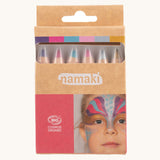 Crayons de maquillage naturels Namaki - 6 couleurs - Mondes enchantés