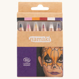 Crayons de maquillage naturels Namaki - 6 couleurs - World of Horrors