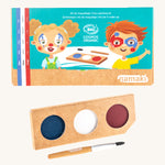 Namaki Natural Face Paint Kit - 3 Colours - Clown & Harlequin