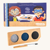 Namaki Natural Face Paint Kit - 3 Colours - Knight & Superhero