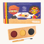 Kit de peinture naturelle pour le visage Namaki - 3 couleurs - Ninja et super-héros