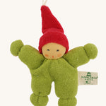 Nanchen Gnome Doll & Carrycot - Red