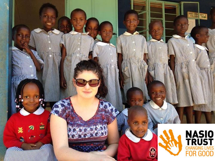 Children helped by the Nasio Trust, working in Kenya to alleviate period poverty.