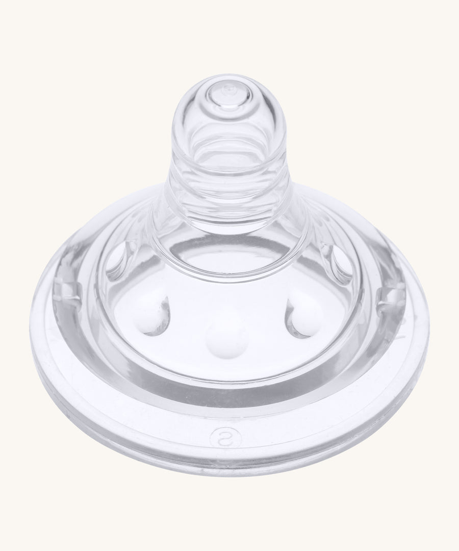 The Lola & Lykke Nipple Teats 2-Pack at a top angle showing the design of the teat