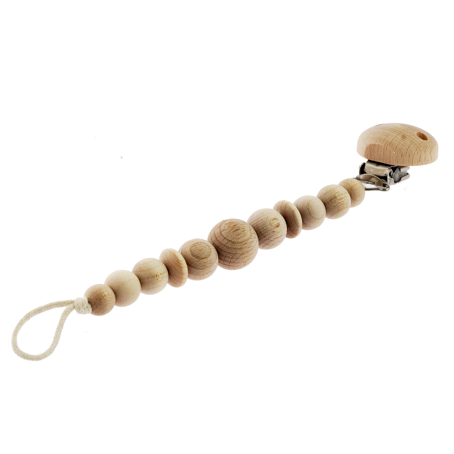 Nic Natural Wooden Dummy Chain pictured on a plain background 