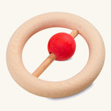 Nic Wooden Ball Ring Baby Rattle