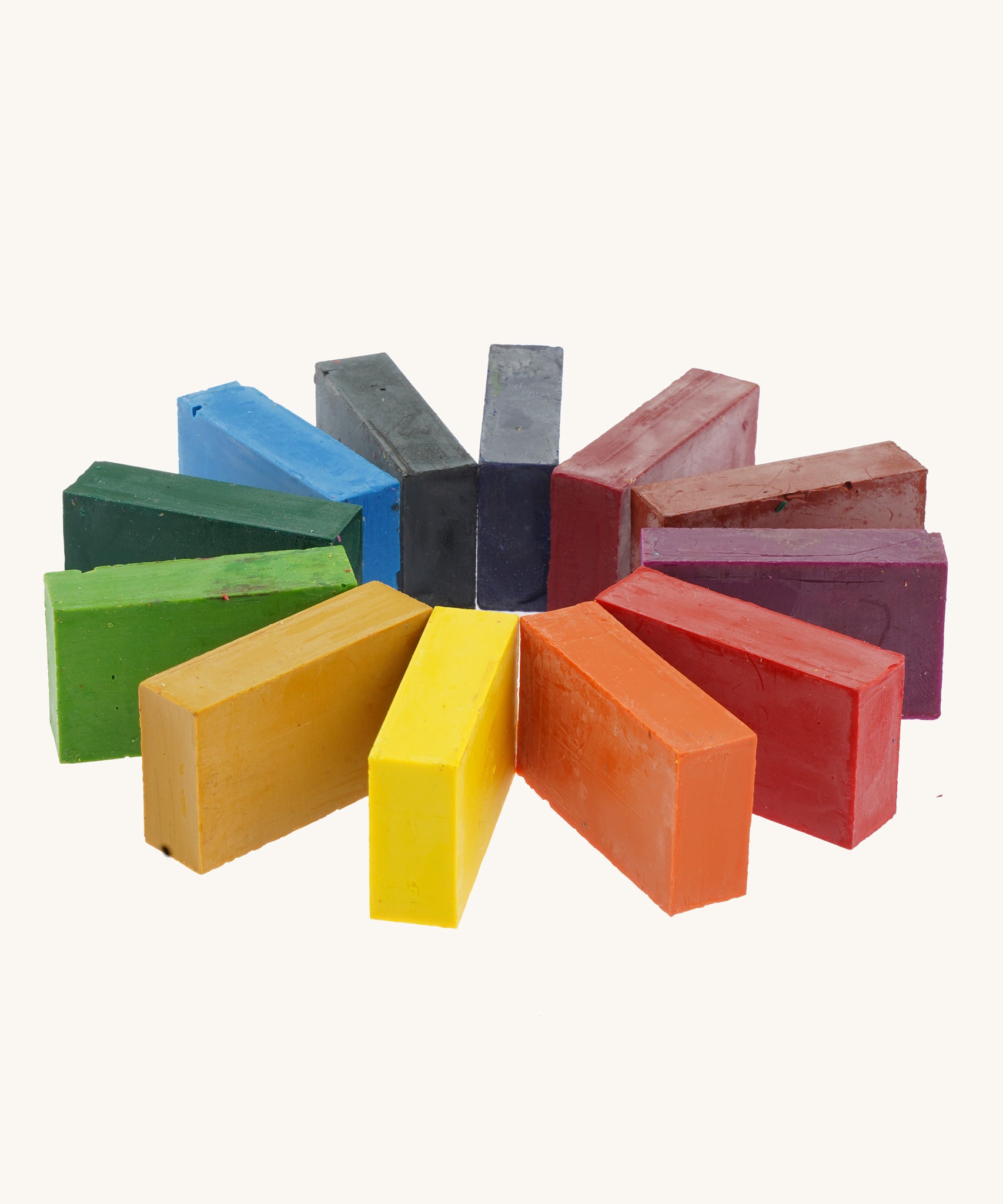 OkoNorm 12 Coloured Wax Crayon Blocks