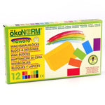 OkoNorm 12 Coloured Wax Crayon Blocks