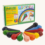 OkoNorm 12 pack of Cone Vegan Wax Crayons