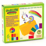 OkoNorm 6 Coloured Wax Crayon Blocks