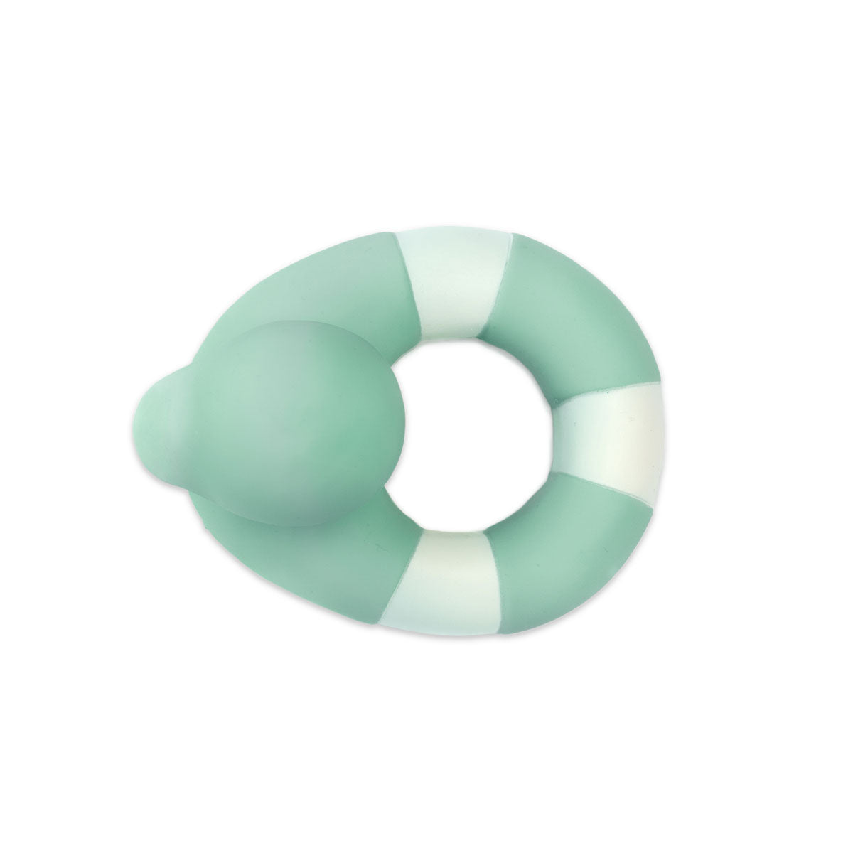 Top down view of the Oli & Carol Flo The Floatie Duck Mint pictured on a plain white background