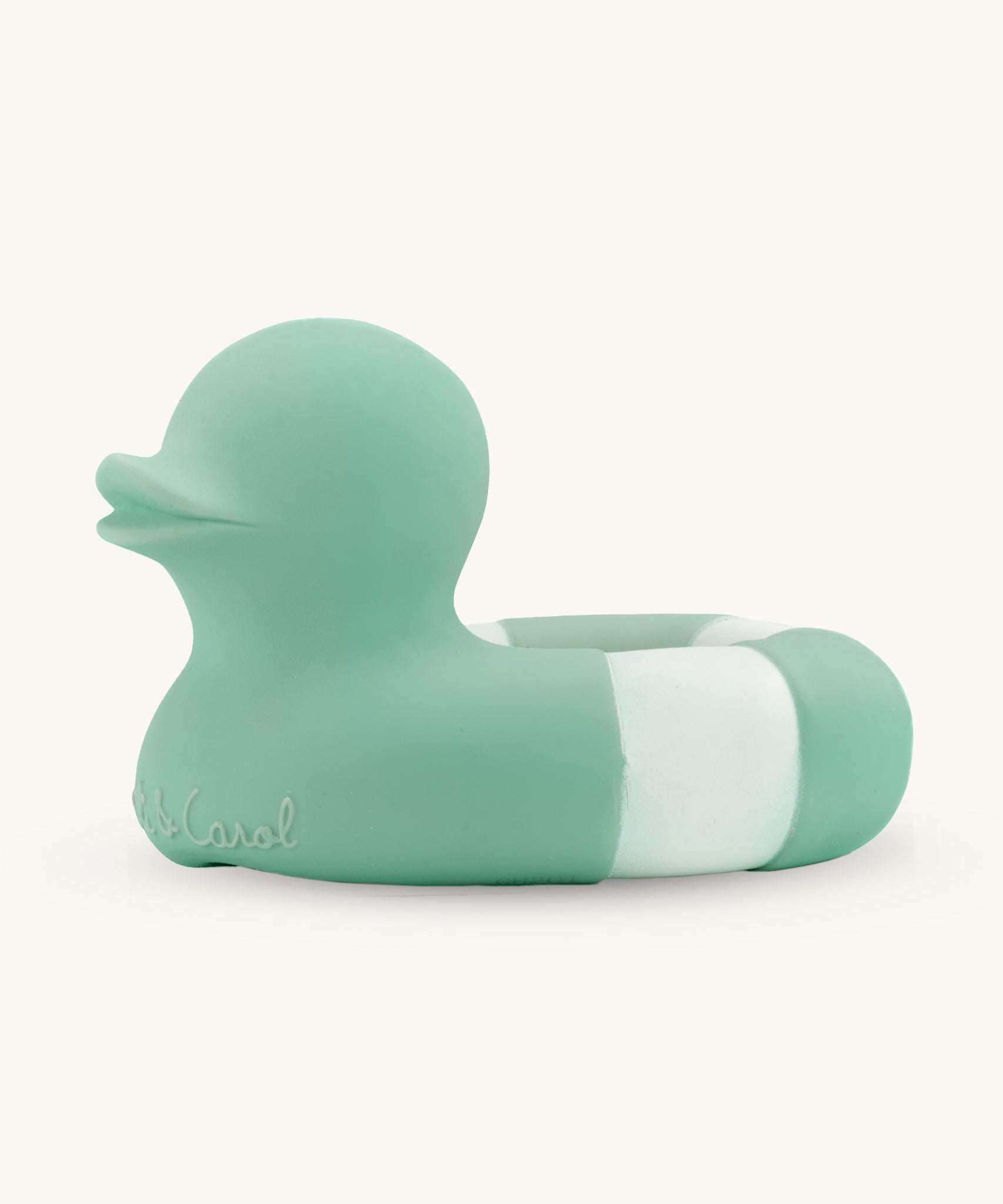 Oli & Carol Flo The Floatie Duck Mint on a plain background. 