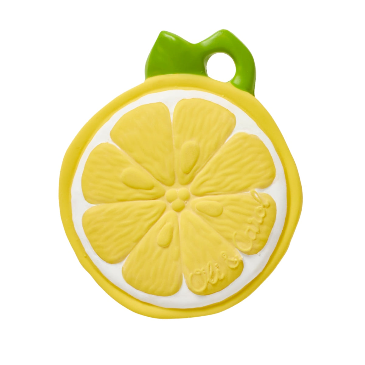 Oli & Carol John Lemon natural rubber teether