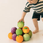 Oli & Carol Natural Rubber Baby Ball - Orange