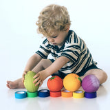 Oli & Carol Natural Rubber Baby Ball - Orange