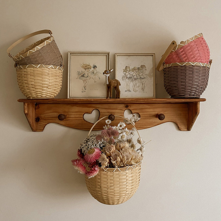 Olli Ella large rattan blossom basket