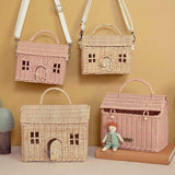 Olli Ella Casa Clutch Dolls House Basket - Rose