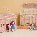 Olli Ella Casa Clutch Dolls House Basket - Rose