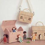 Olli Ella Casa Clutch Dolls House Basket - Rose