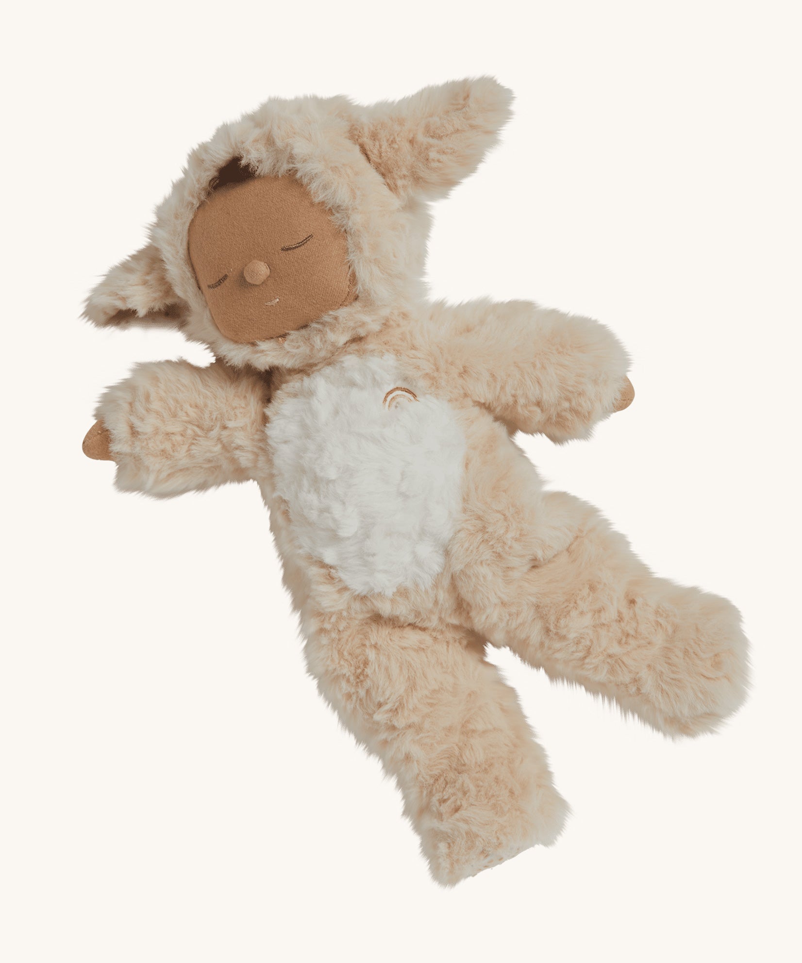 The Lamby Picket Olli Ella Cozy Dinkum Doll on a plain background. 