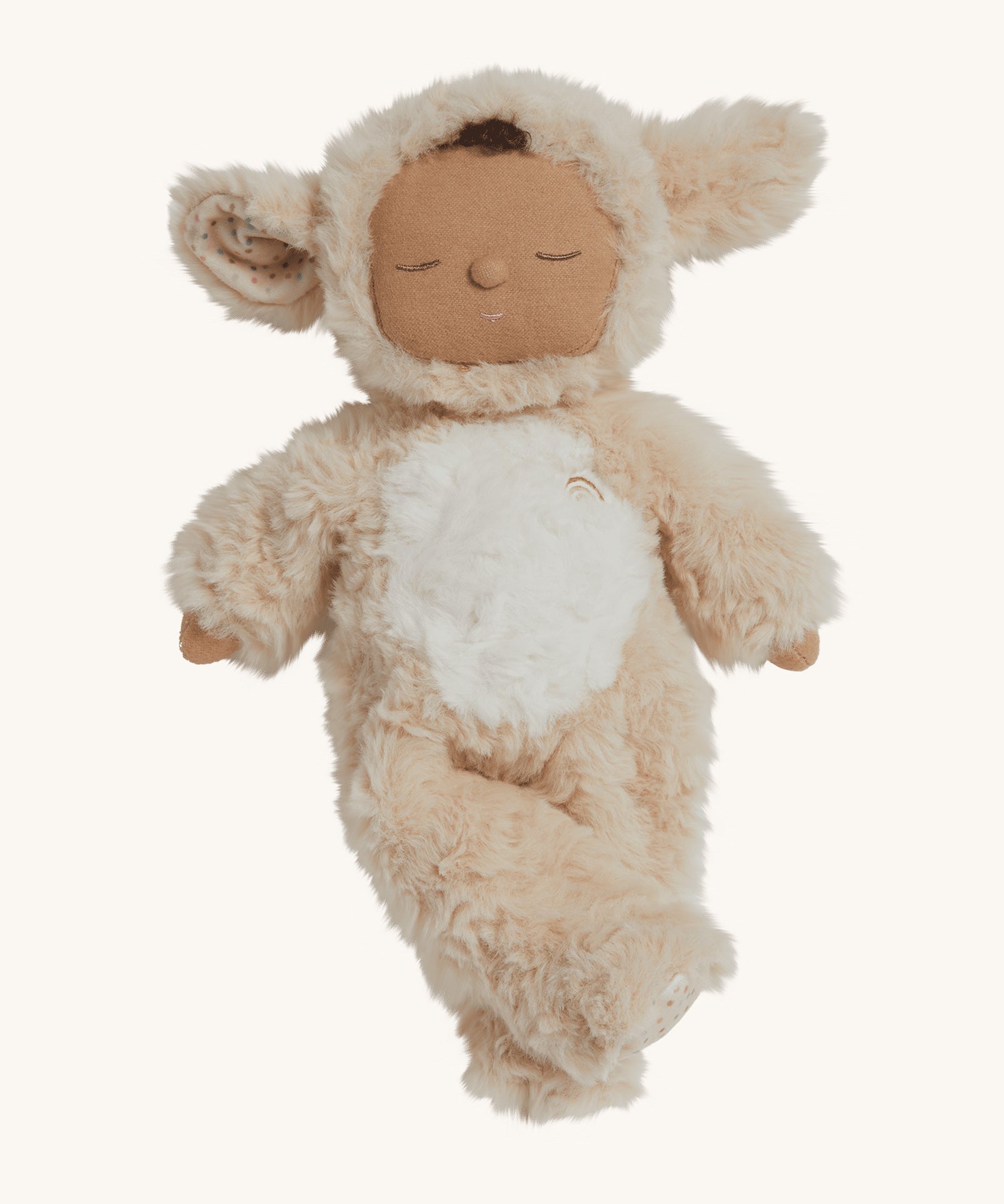 The Lamby Picket Olli Ella Cozy Dinkum Doll on a plain background. 