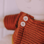 Olli Ella Dinkum Doll Cardigan - Chestnut