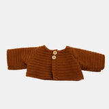 Olli Ella Dinkum Doll Cardigan - Chestnut