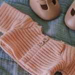 Olli Ella Dinkum Doll Cardigan - Rose