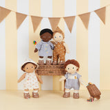 Olli Ella Dinkum Doll Rolo Romper Set - Fawn